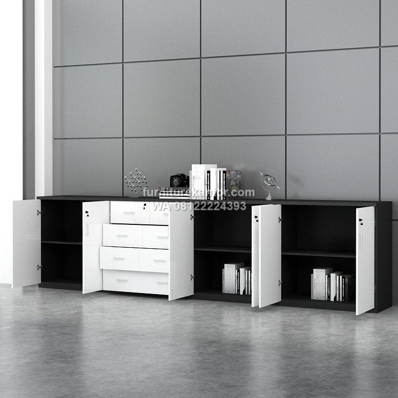 Lemari Arsip Credenza Desain Modern Minimalis Berkualitas Tinggi - Image 2