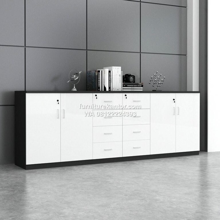 Lemari Arsip Credenza Desain Modern Minimalis Berkualitas Tinggi