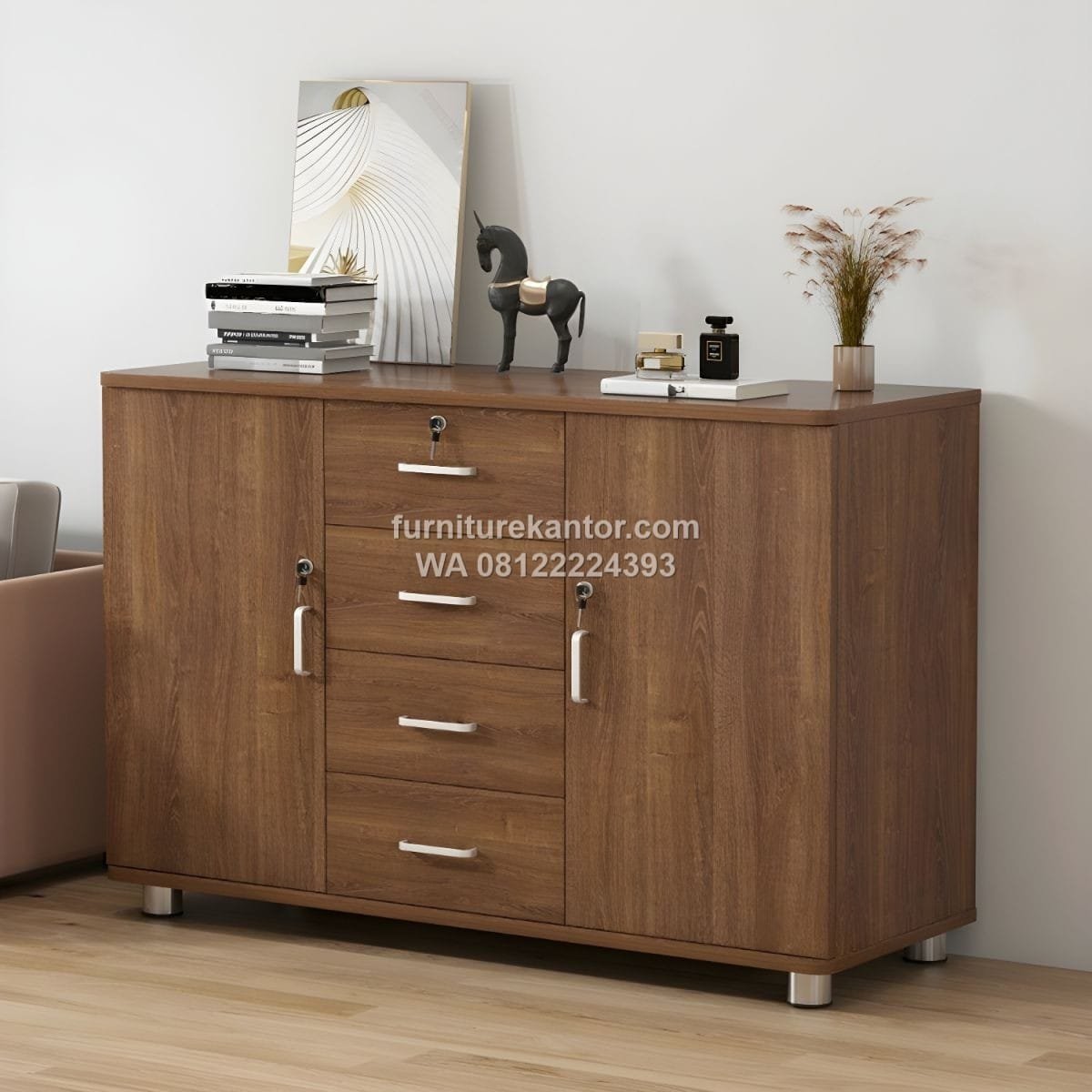 Lemari Arsip Credenza Tampilan Elegan Cocok untuk Kantor Modern - Image 3
