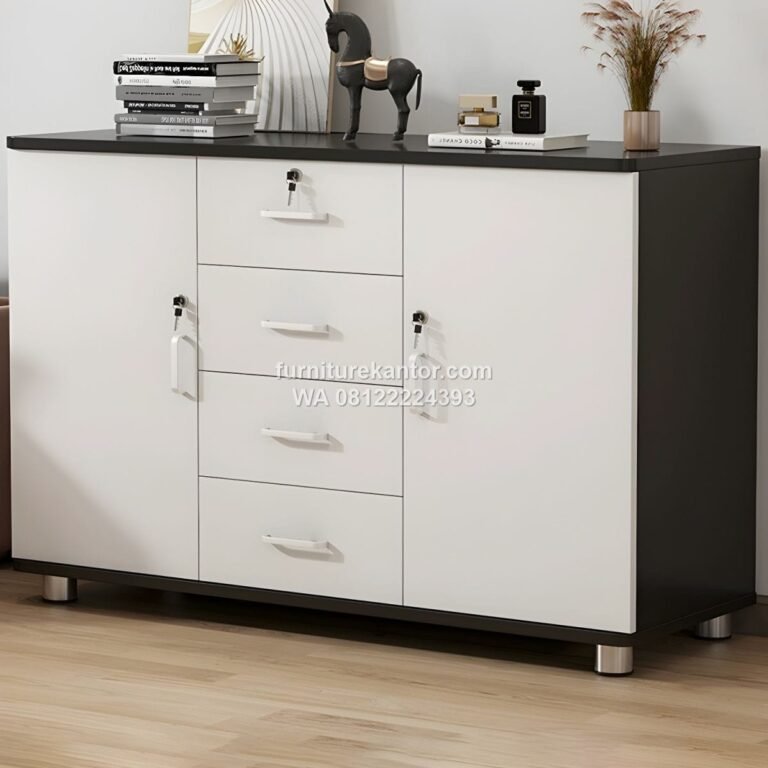 Lemari Arsip Credenza Tampilan Elegan Cocok untuk Kantor Modern
