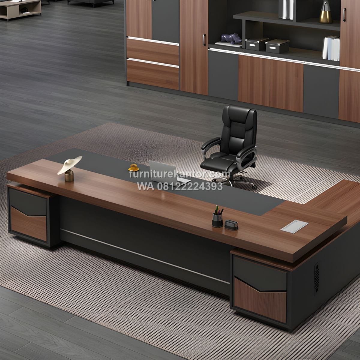 Meja Direktur Desain Ergonomis Untuk Kantor Modern - Image 3