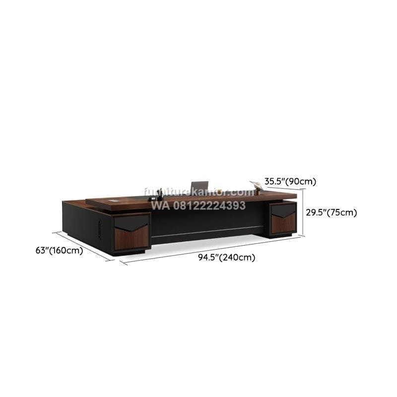 Meja Direktur Desain Ergonomis Untuk Kantor Modern - Image 5