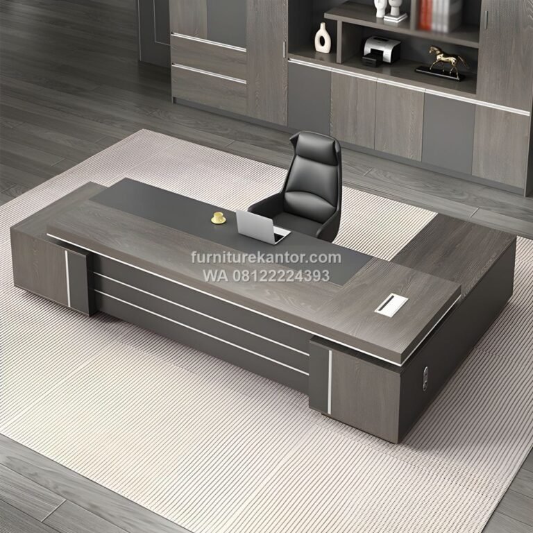 Meja Direktur Executive Desain Mewah L Shape