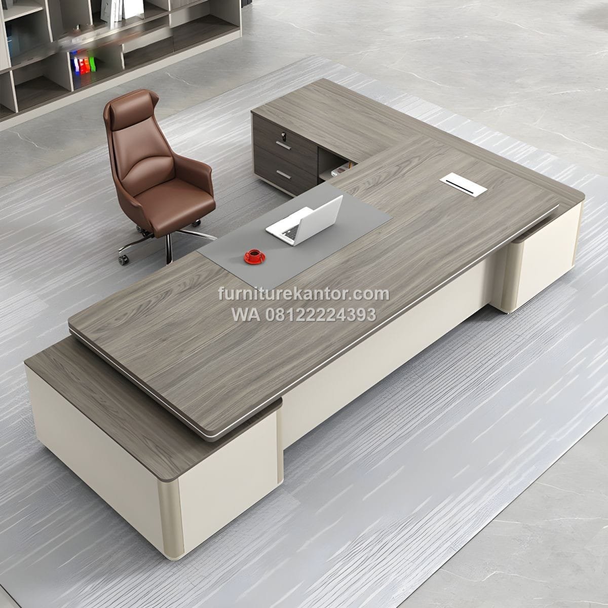 Meja Direktur Executive Finishing Matte Minimalis Modern - Image 2