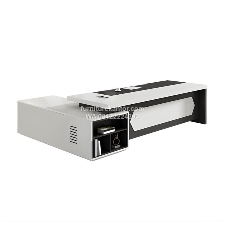 Meja Direktur Executive Kombinasi Credenza Minimalis Modern