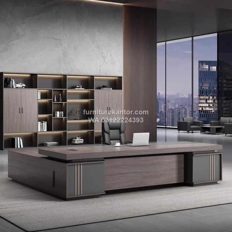 Meja Direktur Executive Simple Tampilan Mewah Elegan