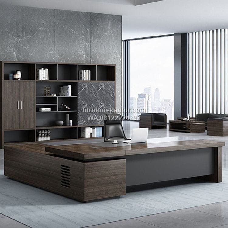 Meja Direktur Kantor Executive Model Terbaru Premium