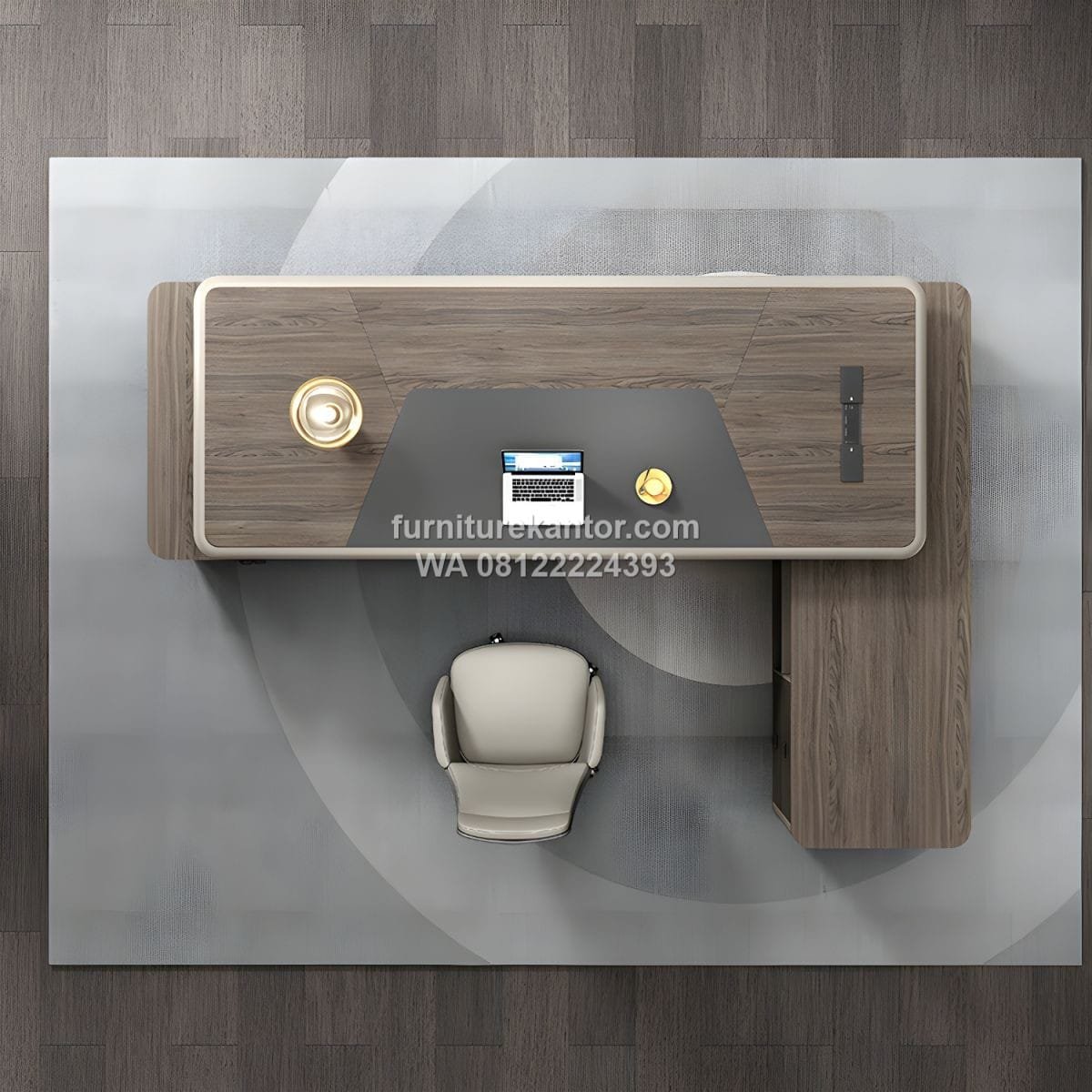 Meja Direktur Kantor Luxury Finishing Premium HPL - Image 3
