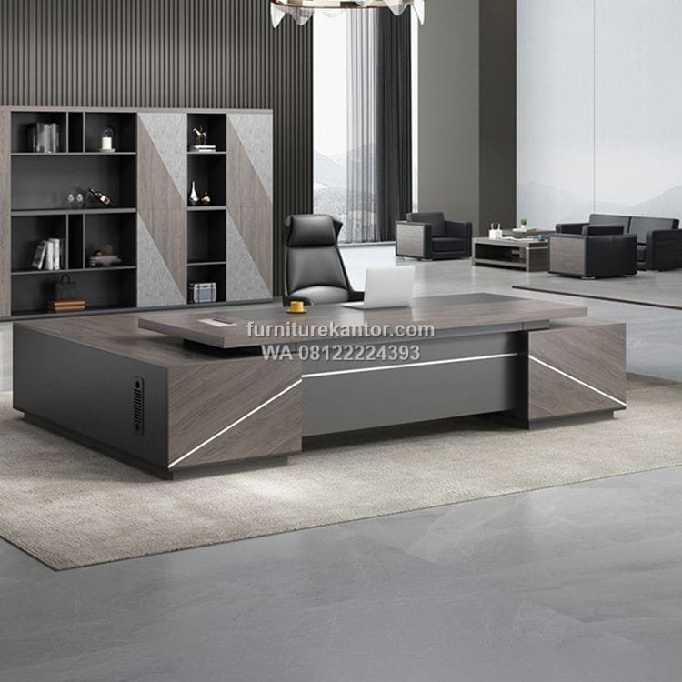 Meja Direktur Kantor Minimalis Elegan Desain Kekinian