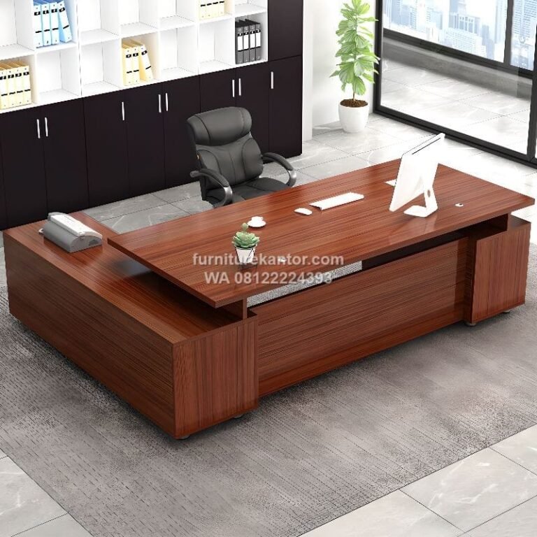 Meja Direktur Minimalis Ruang Eksekutif Modern Premium