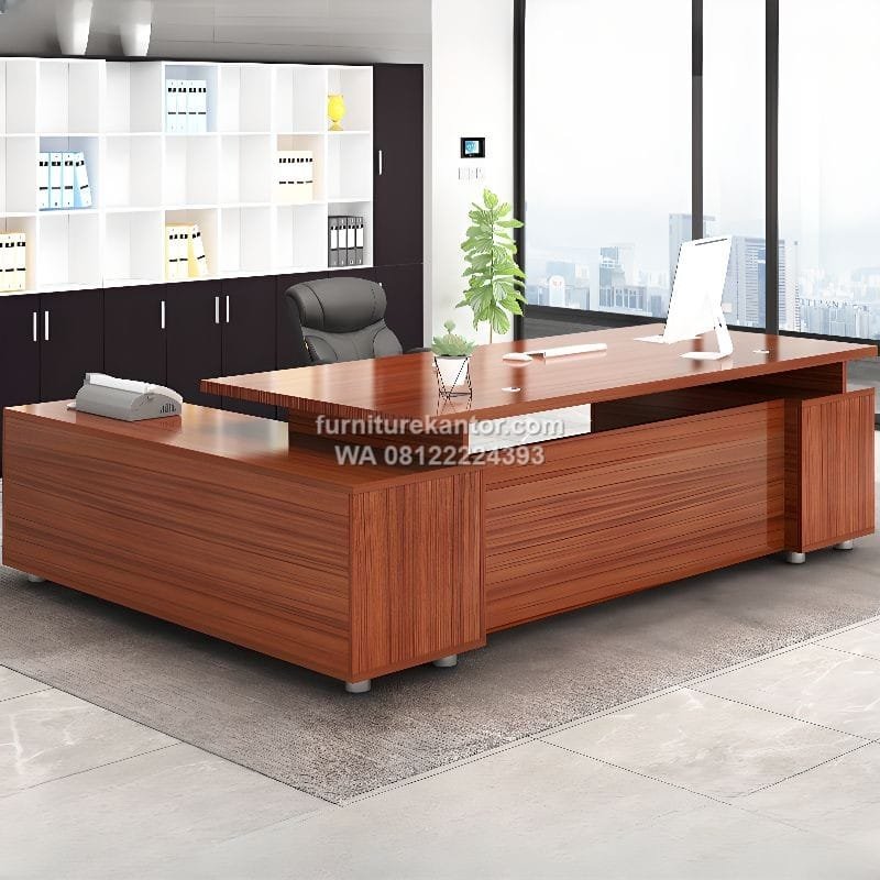 Meja Direktur Minimalis Ruang Eksekutif Modern Premium - Image 4