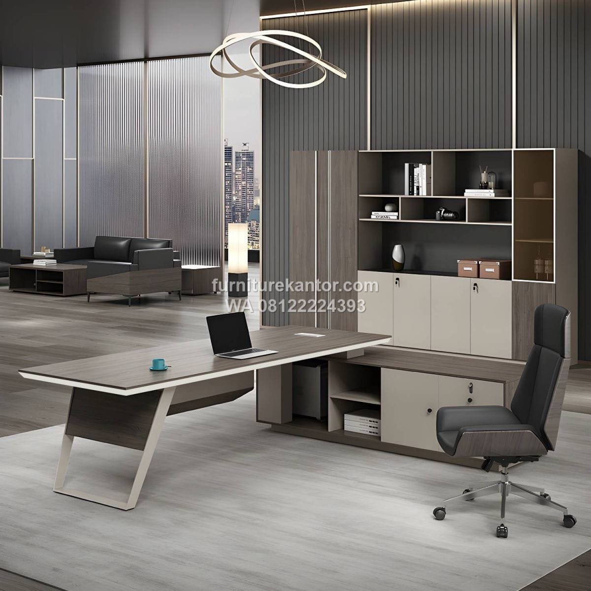 Meja Direktur Ruang Kerja Minimalis Elegan Premium - Image 2