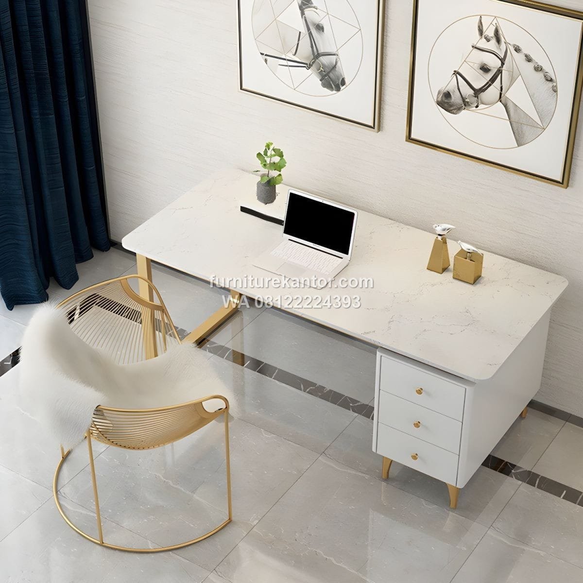 Meja Kerja Di Rumah Desain Minimalis Modern - Image 2