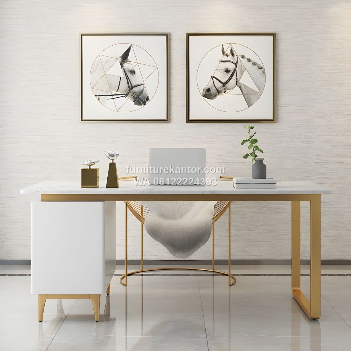 Meja Kerja Di Rumah Desain Minimalis Modern - Image 3