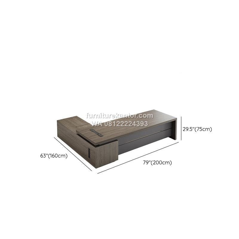 Meja Pimpinan Desain Futuristik Modern - Image 5