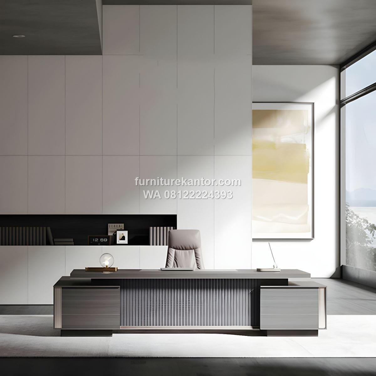 Meja Pimpinan Kantor Minimalis Desain Elegan - Image 2