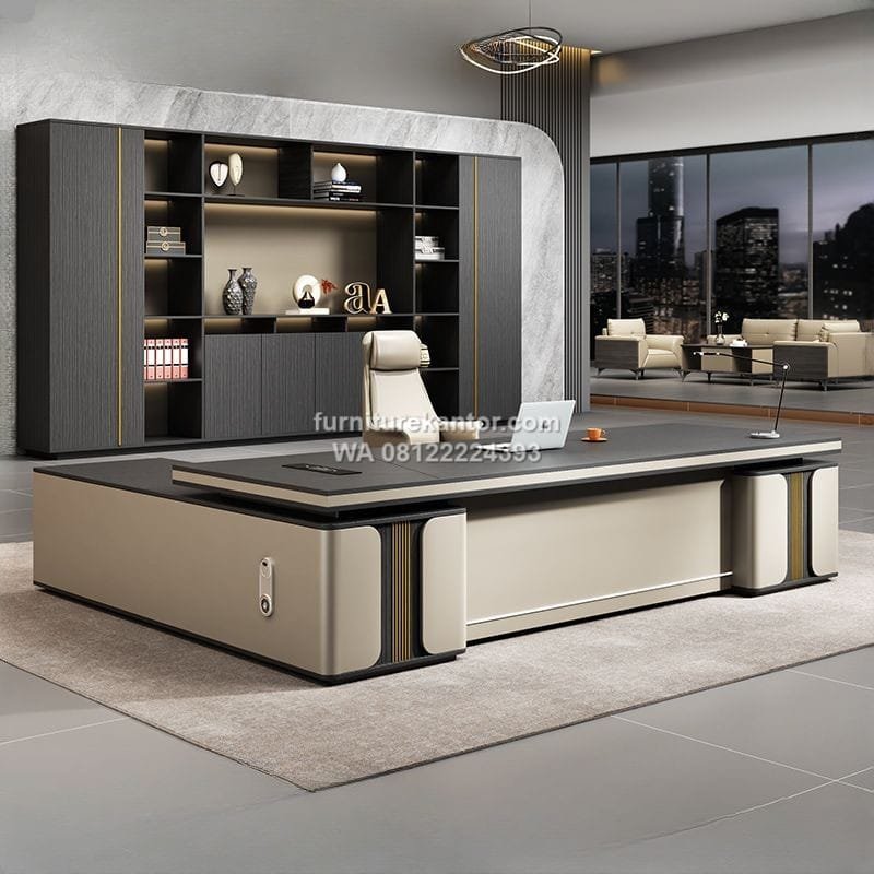 Meja Pimpinan Model Ergonomis Elegan - Image 2