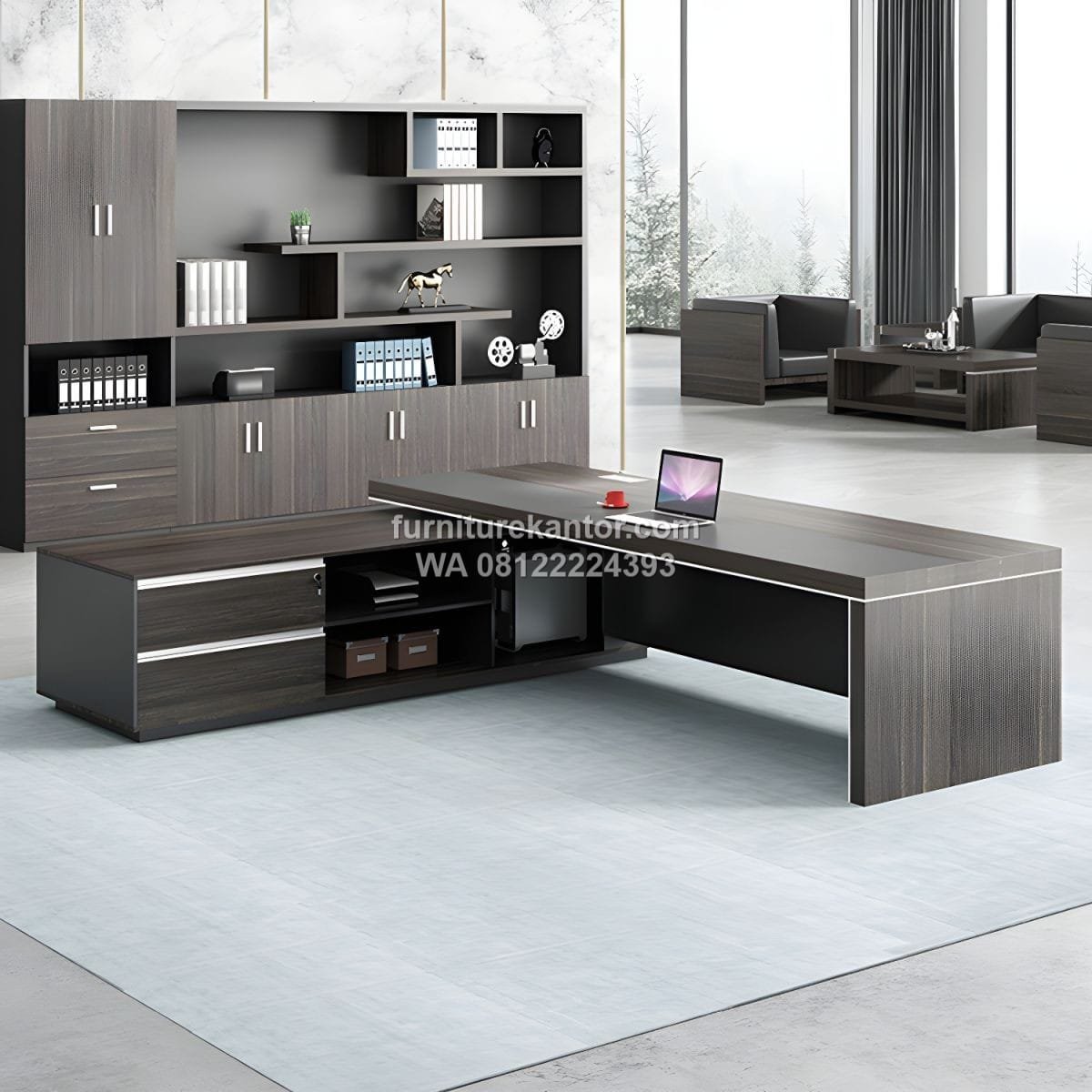 Meja Pimpinan Ruang Kerja Modern Minimalis - Image 3